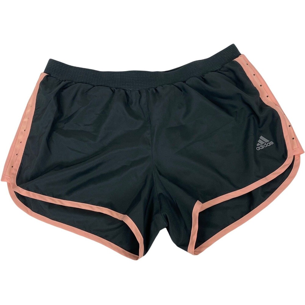 Adidas Climacool Womens Running Shorts 3” Size M Gray Peach Gym Athletic Sports